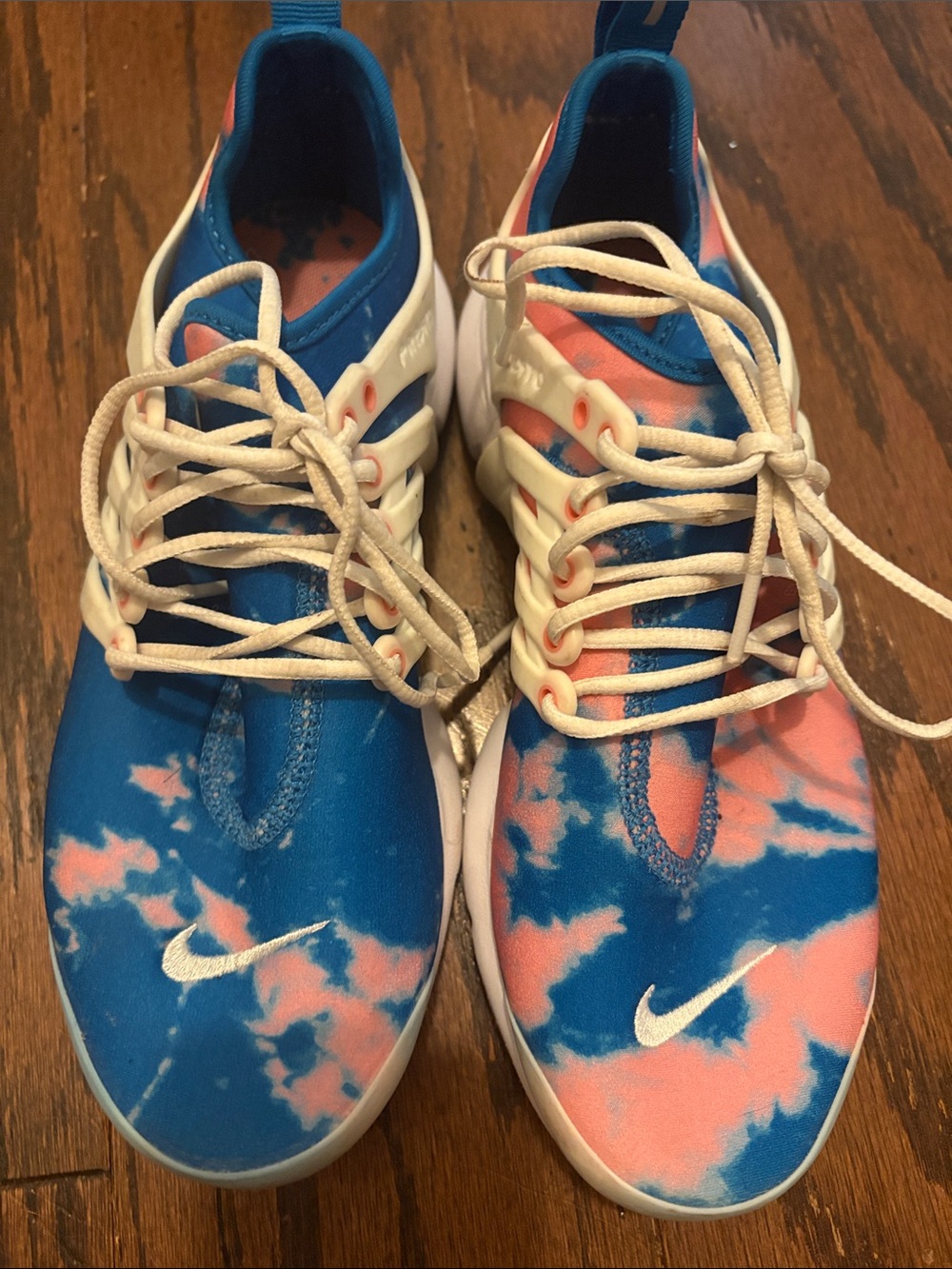 Nike presto Tie-Dye Blue and Pink Sneakers